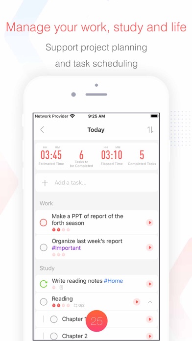 Focus To-Do app screenshot