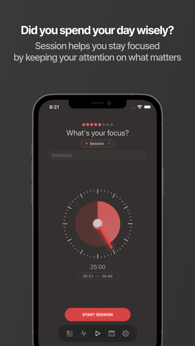 Session app screenshot